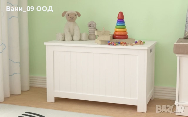 Бяла ракла за детски принадлежности 