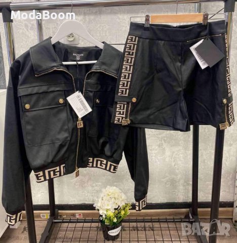 🔥Balmain уникален черен дамски комплект🔥