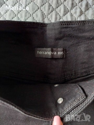 Дамски черни панталонки с висока талия от 98% памук размер XXS, снимка 3 - Къси панталони и бермуди - 40840289
