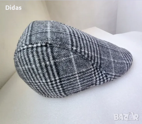 Зимна шапка с козирка - сива, снимка 5 - Шапки - 52106329