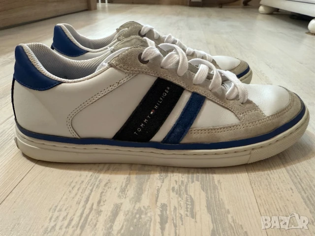 Tommy Hilfiger оригинални спортни кецове от естествена кожа