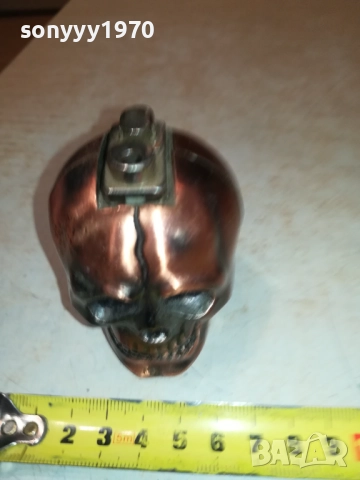 ЧЕРЕП-МЕТАЛНА ЗАПАЛКА-ВНОС SWISS 0709251635, снимка 10 - Колекции - 51633861