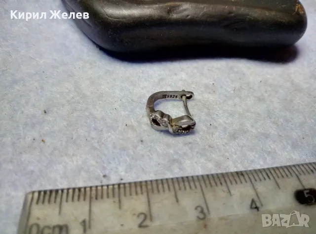 ВИНТИДЖ АРТ СРЕБЪРНА ОБЕЦА СИМВОЛ на БЕЗКРАЙНОСТ МАРКОВО СРЕБРО S 925 с ФАСЕТИРАИ ЦИРКОНИ 41507, снимка 6 - Обеци - 49605574
