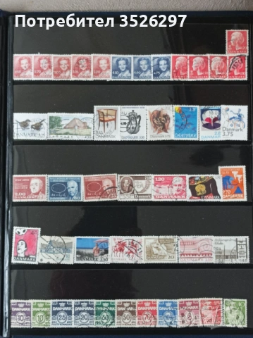 Колекции пощенски марки от бившата Чехословакия и от Дания, снимка 6 - Филателия - 53233692