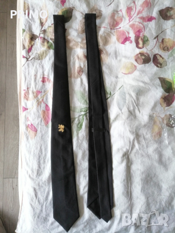 Вратовръзки черни с бродиран златен лъв, снимка 2 - Други - 52827098