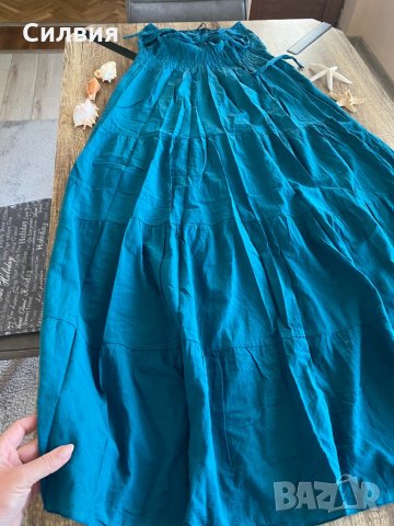 Дълга синя рокля, снимка 3 - Рокли - 32759181
