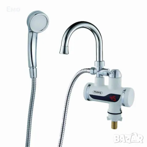 Нагревател за вода, 2 в 1 + душ слушалка, вертикален - 3000W, Бял, снимка 8 - Бойлери - 48541430