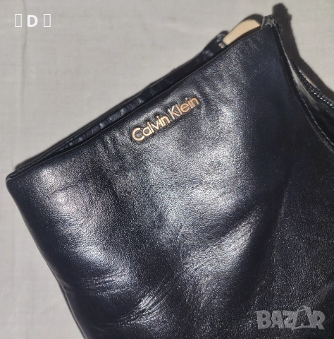 CALVIN KLEIN оригинални боти - естествена кожа 37,5, снимка 3 - Дамски боти - 52636380