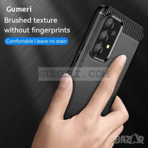 Samsung Galaxy A53 5G Противоударен Силиконов Гръб - Карбон, снимка 3 - Калъфи, кейсове - 36540732