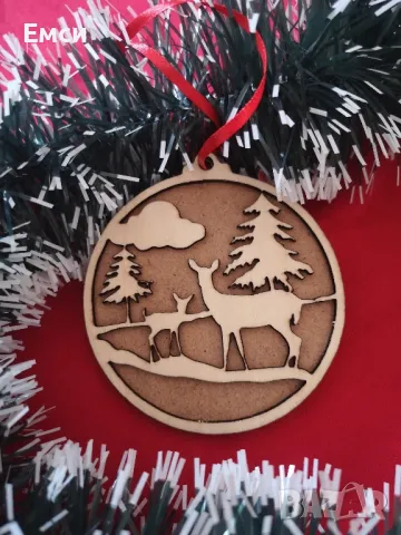 къщичка, фенер, елха, висулки, топки за елха. , снимка 18 - Сувенири от дърво - 48232115