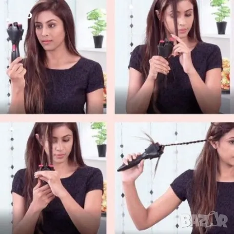 Уред за сплитане на коса: Twist Secret - Материал: Пластмаса., снимка 2 - Аксесоари за коса - 48077998