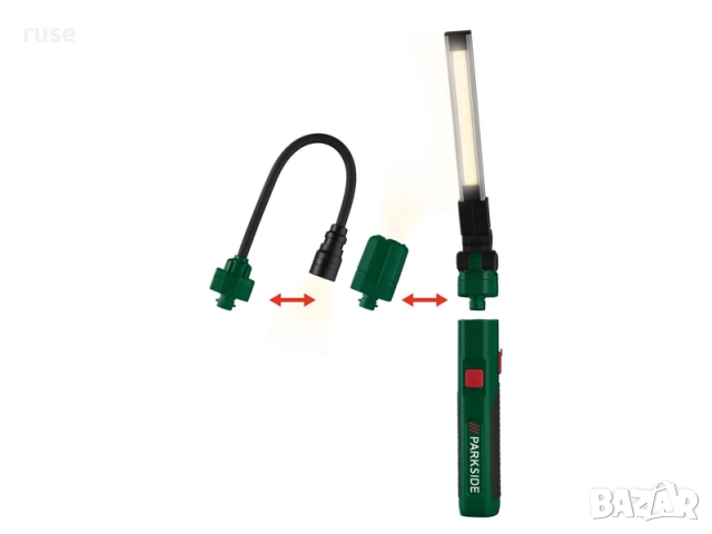 НОВА! Акумулаторна лампа 3 в 1 Parkside РАML 2000 A работна лампа1