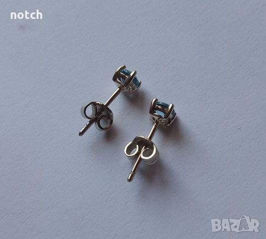 Златни обеци с топази, снимка 5 - Обеци - 33086330