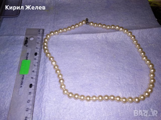 ПЕРЛЕНО ВИНТИДЖ СТИЛ НЕЖНО КОЛИЕ ГЕРДАН ОГЪРЛИЦА 34623, снимка 6 - Колиета, медальони, синджири - 39140192