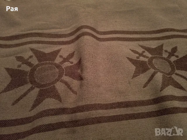 Старо вълнено одеяло 50-години , снимка 1