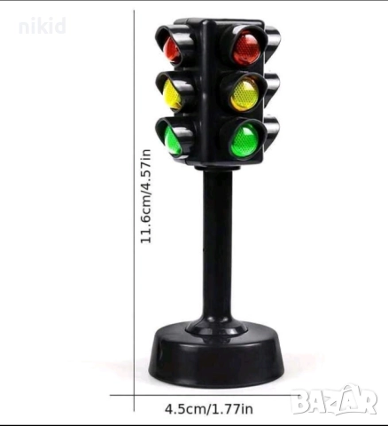 Светофар пластмасов фигурка пластмасова топер за игра украса декор торта пътен знак пътни знаци, снимка 2 - Фигурки - 51594962