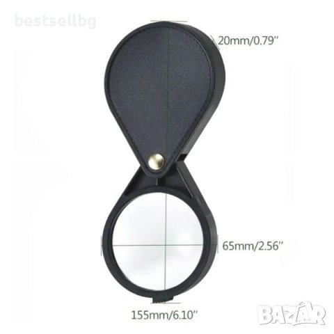 Малка сгъваема джобна увеличителна ръчна лупа 8Х увеличение за четене, снимка 3 - Други инструменти - 43709916