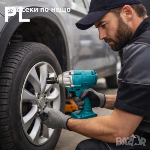 Акумулаторен безжичен гайковерт с LED фенер и батерия (накрайникът се предлага отделно) Код P1913, снимка 4 - Други инструменти - 53388728