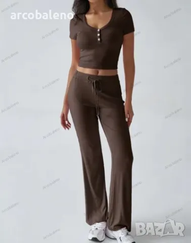 Дамски Y2K ежедневен комплект от две части, 4цвята , снимка 6 - Комплекти - 49416147