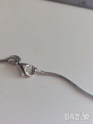 Сребърно колие 925, снимка 4 - Колиета, медальони, синджири - 50393377