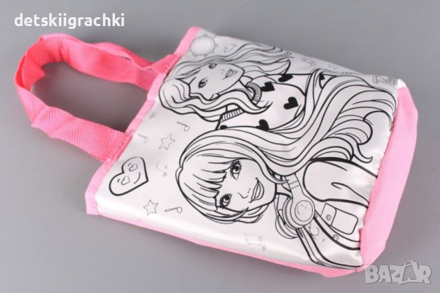 Чантичка за оцветяване Barbie - креативен комплект , снимка 3 - Рисуване и оцветяване - 38585763