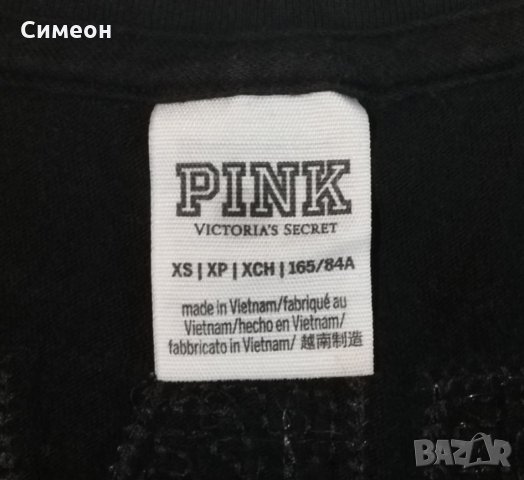 PINK Victoria's Secret оригинална тениска XS памучна фланелка, снимка 3 - Тениски - 33629134