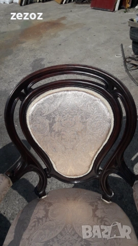 Кресла антикварни-махагон 2бр., снимка 6 - Дивани и мека мебел - 53562167