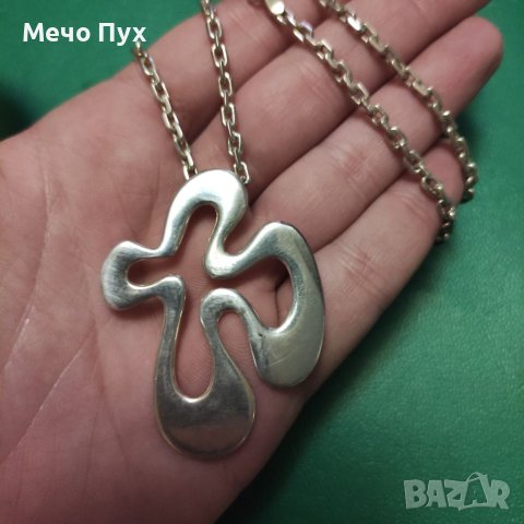 Сребърен синджир с висулка SEZGIN (140), снимка 5 - Колиета, медальони, синджири - 40135299