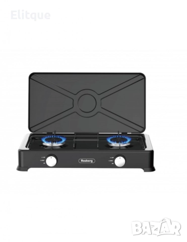 Двоен газов котлон с капак и автоматично запалване Rosberg, 30mbar 2x2.2kWh, снимка 3 - Друга електроника - 52856928