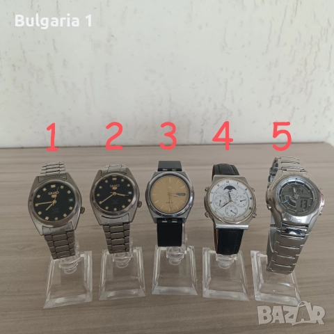 Японски ръчни часовници Seiko и Casio