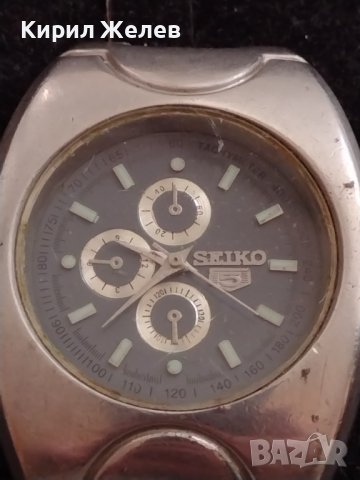 МЪЖКИ ЧАСОВНИК SEIKO 5 WATER RESISTANT SWISS MOVT МНОГО КРАСИВ СТИЛЕН ДИЗАЙН 33246, снимка 2 - Мъжки - 38804243