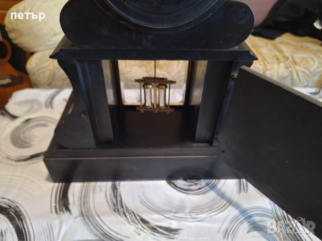 Френски каминен мраморен часовник, снимка 11 - Антикварни и старинни предмети - 52938223