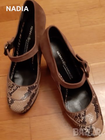Обувки със змийски десен, снимка 2 - Дамски обувки на ток - 28167946