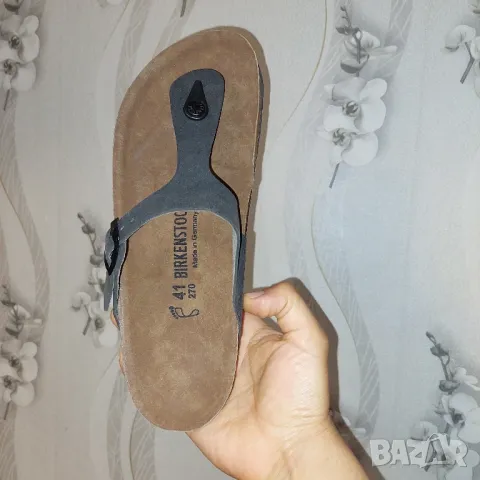  Birkenstock Gizeh Bs номер 41 оригинални чехли / сандали , снимка 5 - Мъжки чехли - 50169271