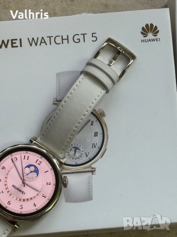 КАТО НОВ! Huawei Watch GT 5 41mm White Learher, снимка 4 - Смарт часовници - 52646703