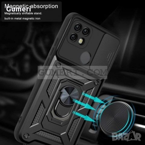 Realme C21 - Противоударен Хибриден Кейс със Защита за Камерата - Черен, снимка 5 - Калъфи, кейсове - 35388987