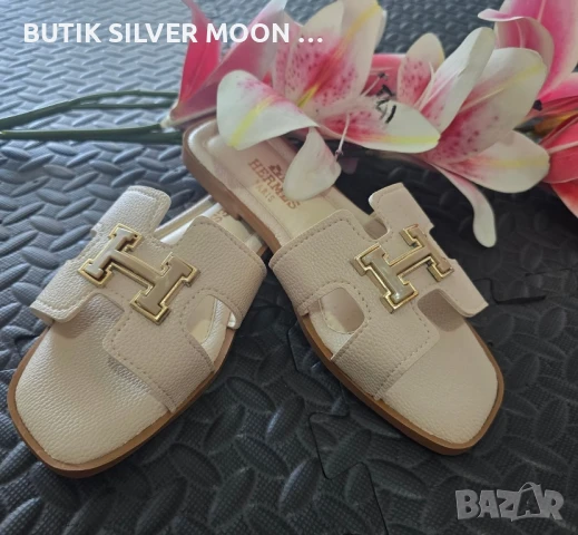 Топ Модел 💖 Дамски Чехли HERMES , снимка 2 - Чехли - 50918487