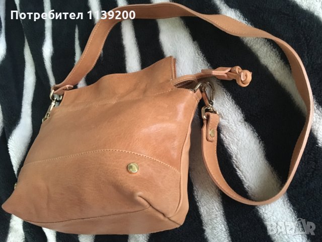 Printemps Paris френска дамска бежова чанта с дълга дръжка , снимка 15 - Чанти - 27273549