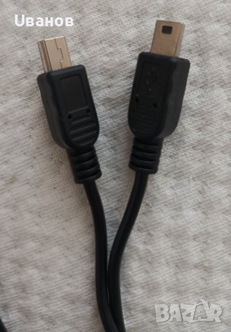 Dual mini USB <-> USB кабел - 2 метра, снимка 2 - USB кабели - 37512499