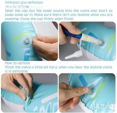 Нов Детски надуваем пояс Панда за над 4 години Син Играчка за басейни, снимка 6 - Надуваеми играчки - 33687706