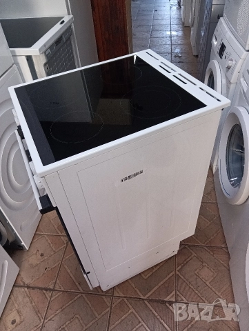 Като нова тясна 50см свободно стояща печка с керамичен плот Gorenje с две години гаранция!, снимка 9 - Печки, фурни - 52770243