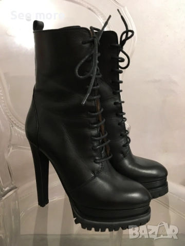 DJOFRA елегантни боти естествена кожа 36, снимка 2 - Дамски боти - 52867822