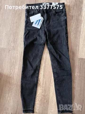 Черни дънки skinny slim fit MANGO, снимка 5 - Дънки - 47292648