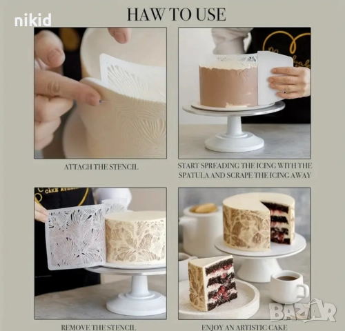 Зимно Коледно градче Коледни къщи сгради стенсил шаблон спрей торта украса сладки Scrapbooking, снимка 2 - Други - 52666979