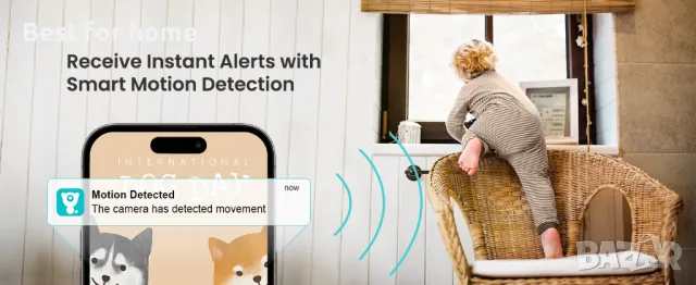 LItokam Wifi въртящи се камери- 2 бр. 2K, снимка 4 - IP камери - 47508825