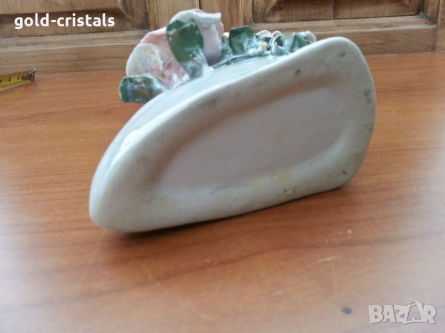 Порцеланова ваза с цветя рози , снимка 8 - Антикварни и старинни предмети - 33559203