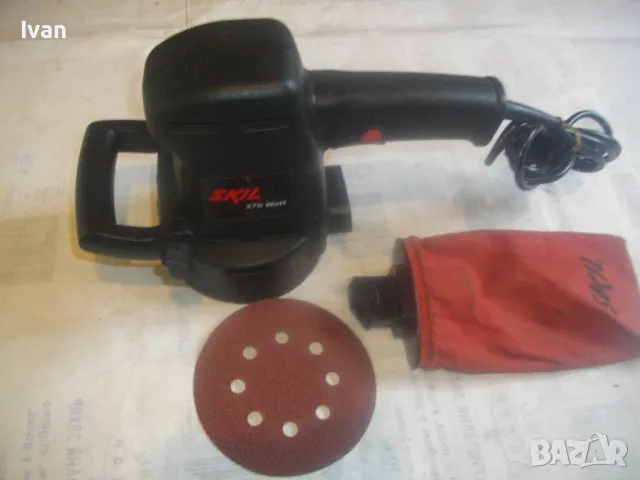 НОВ 270 ВАТА SKIL НИДЕРЛАНДСКИ КРЪГЪЛ ЕЛЕКТРИЧЕСКИ ЕКСЦЕНТЪР ВИБРОШЛАЙФ ф125мм С ТОРБА ЗА ПРАХ , снимка 10 - Други инструменти - 49774835