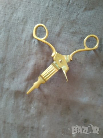 бароков гасител за свещи от месинг, снимка 2 - Други ценни предмети - 37416785