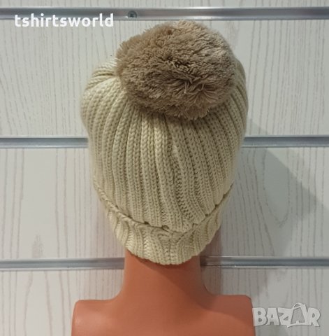 Нова зимна шапка Ню Йорк с помпон/пух, снимка 4 - Шапки - 35463004