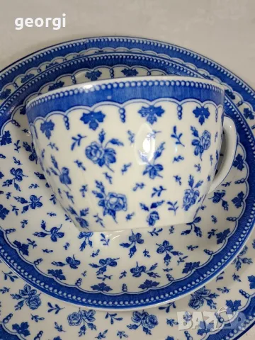 немски порцеланов троен сет за кафе KMM, снимка 2 - Сервизи - 48346960